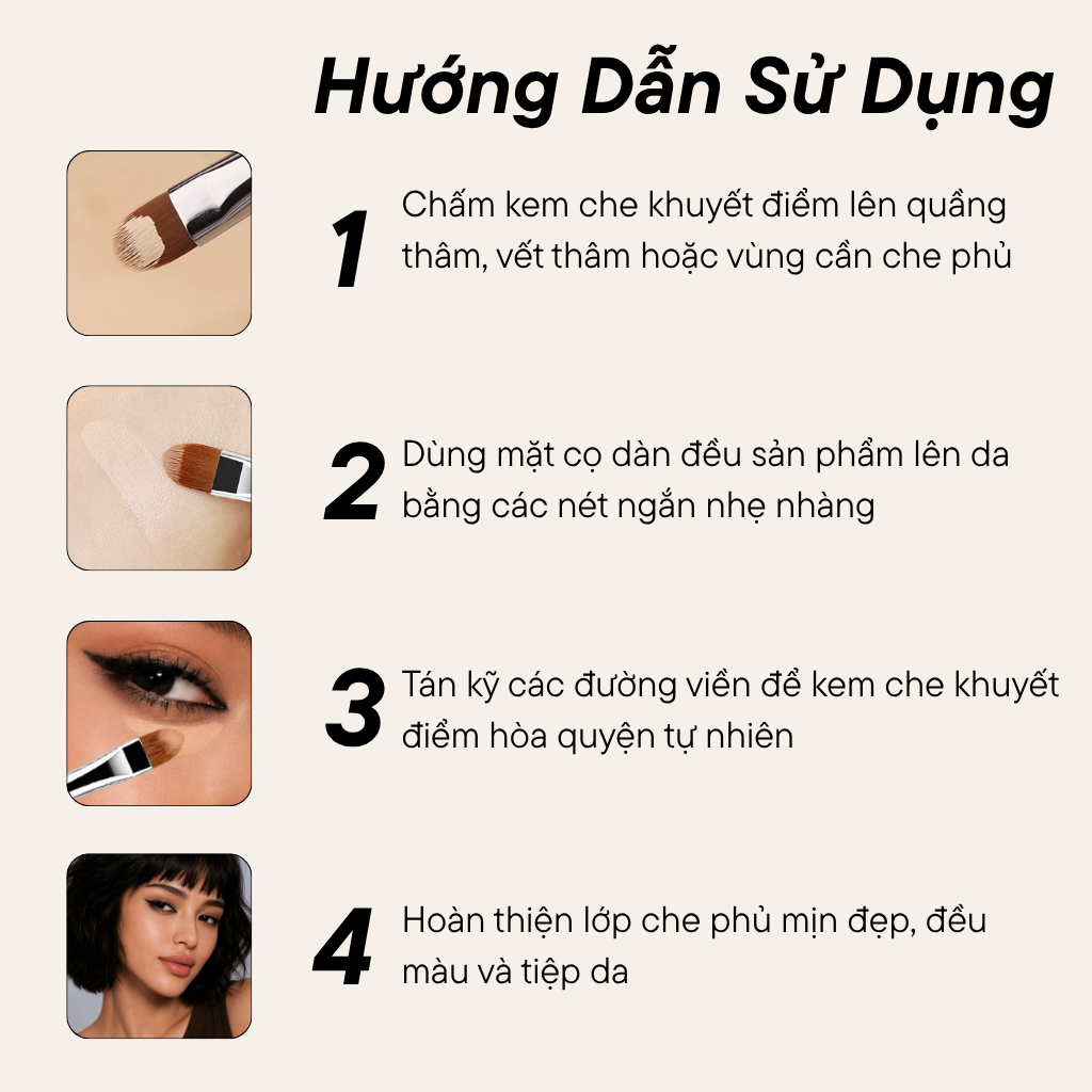 Cọ Che Khuyết Điểm BH Cosmetics Concealer Brush BH811